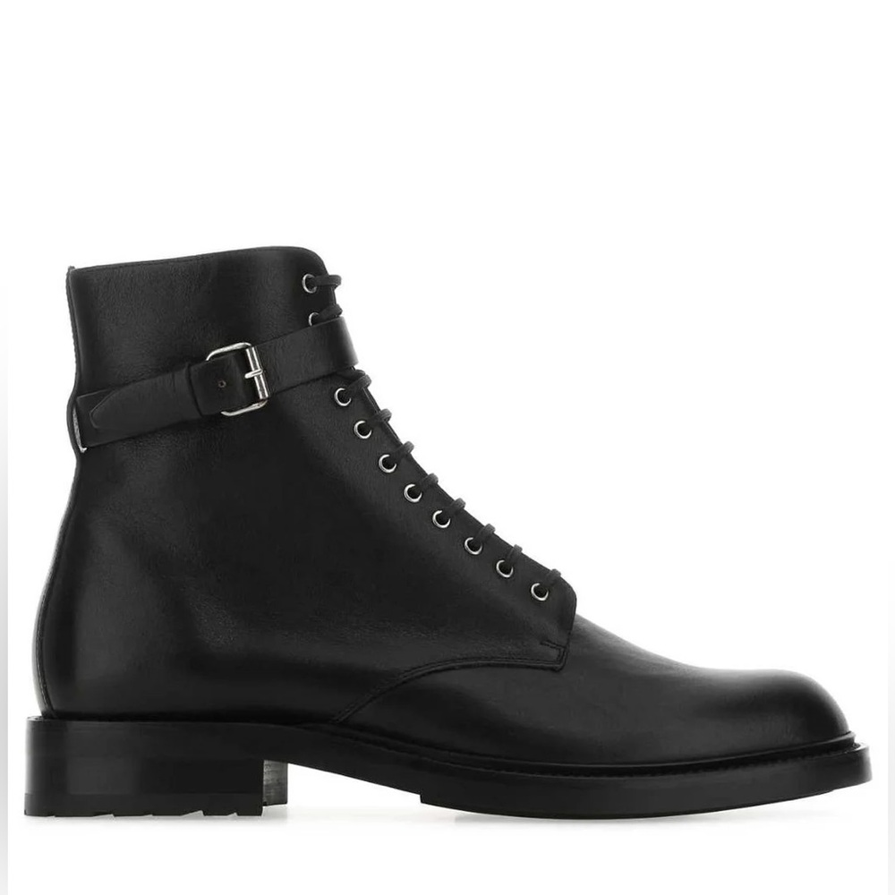 Saint Laurent Black Army Ankle Boots